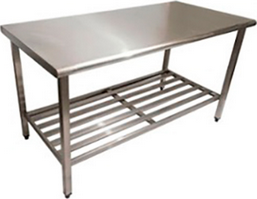 Mesa inox para supermercados