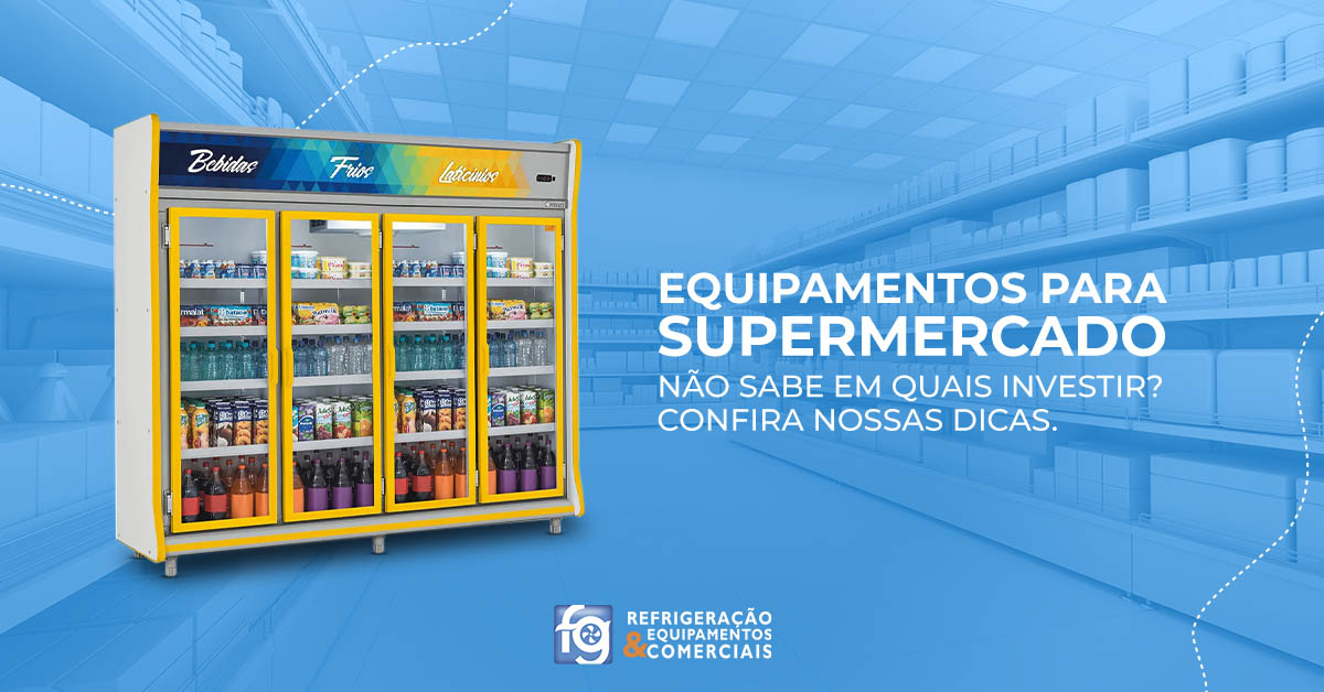 invista nos equipamentos para supermercados corretos!